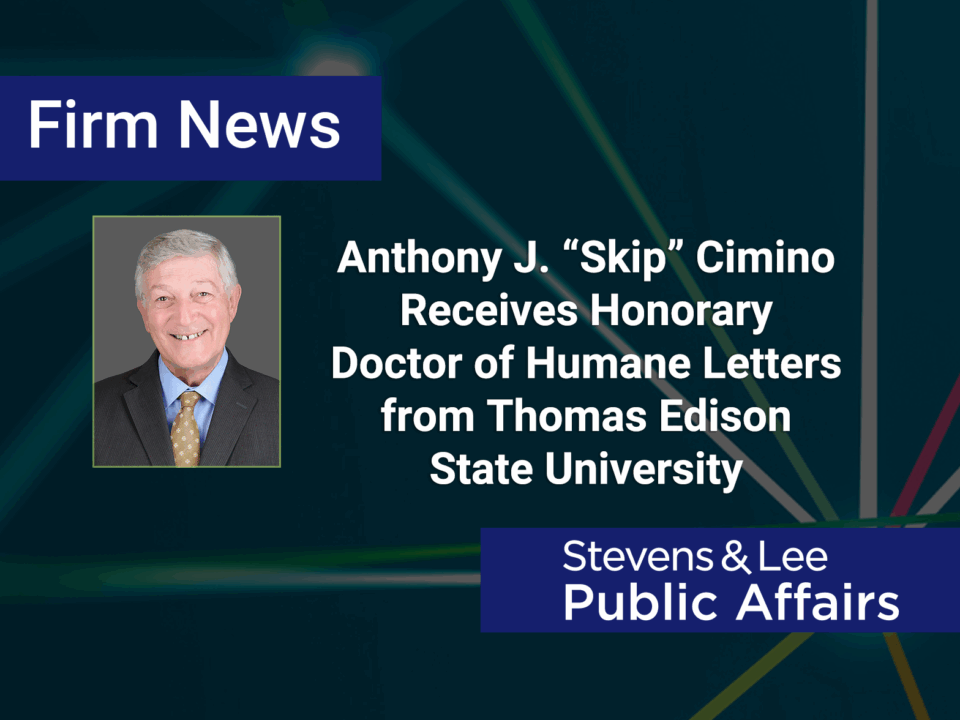 Anthony J. “Skip” Cimino Receives Honorary Doctor of Humane Letters from Thomas Edison State University